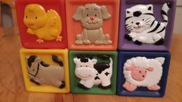 Cubes bébé éducatifs animaux couleurs chiffres