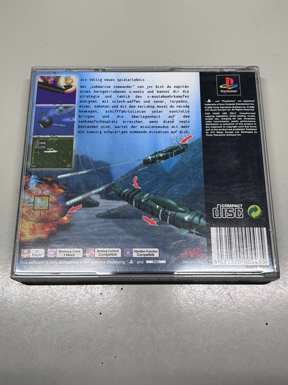 Sony Giochi: Submarine Commander per Sony PlayStation 1 – Usato da Giubiasco venduto da LorisVale 1
