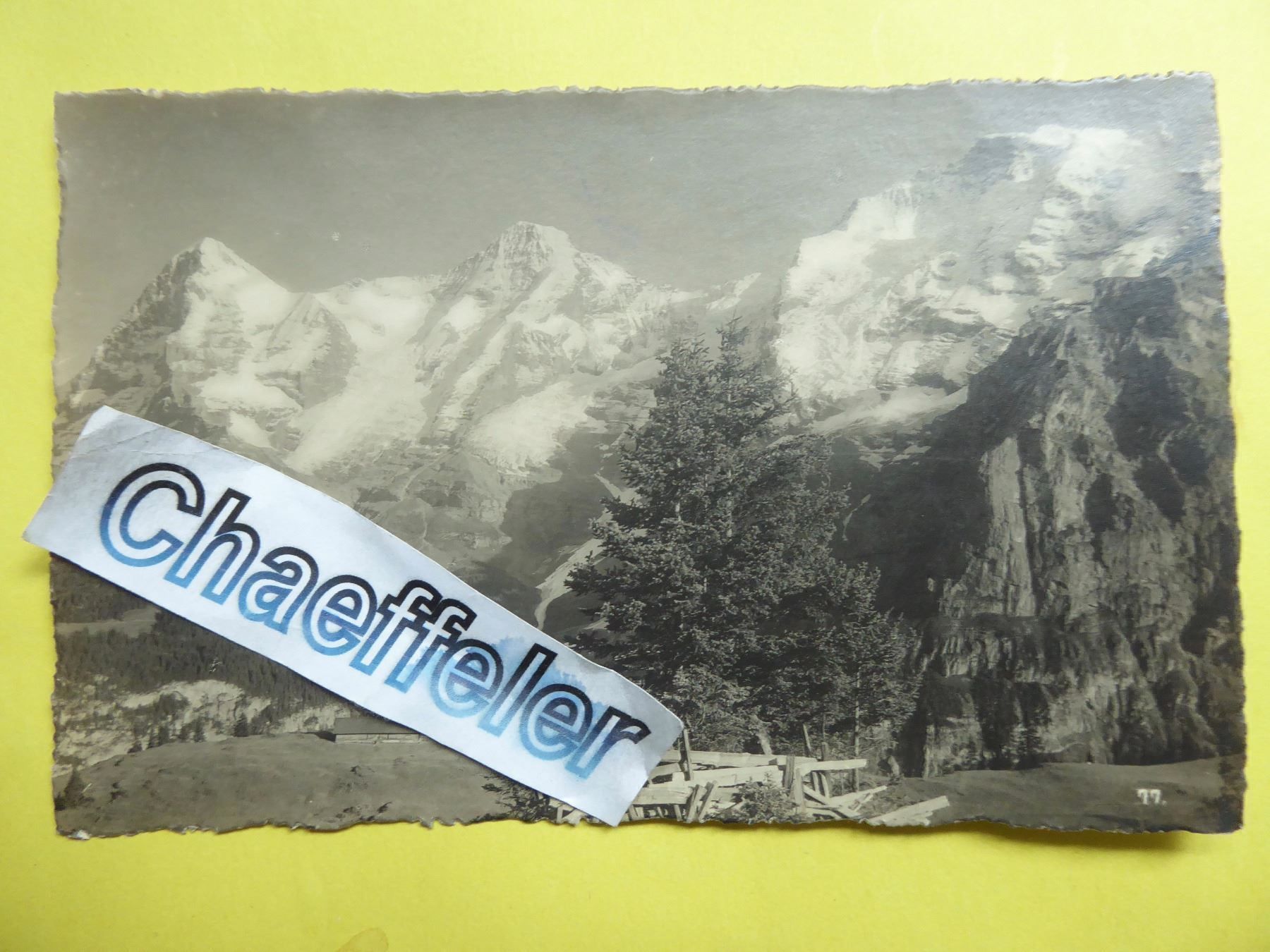 Cartoline postali: 1925   Bei Mürren – Usato da Zürich venduto da Chaeffeler