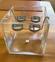 Partylite Glaswürfel mit Teelichthalter,  Neu,