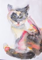 Zeichenbuch: Aquarelle, abstrakt, Tiere...
