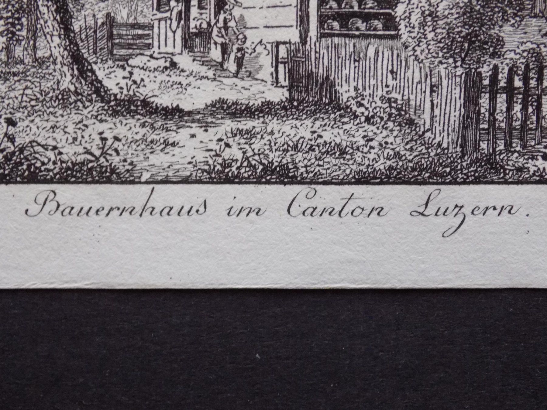 Gravures: Bauernhaus Kanton Luzern – D'occasion à Risch par Rischli15 2