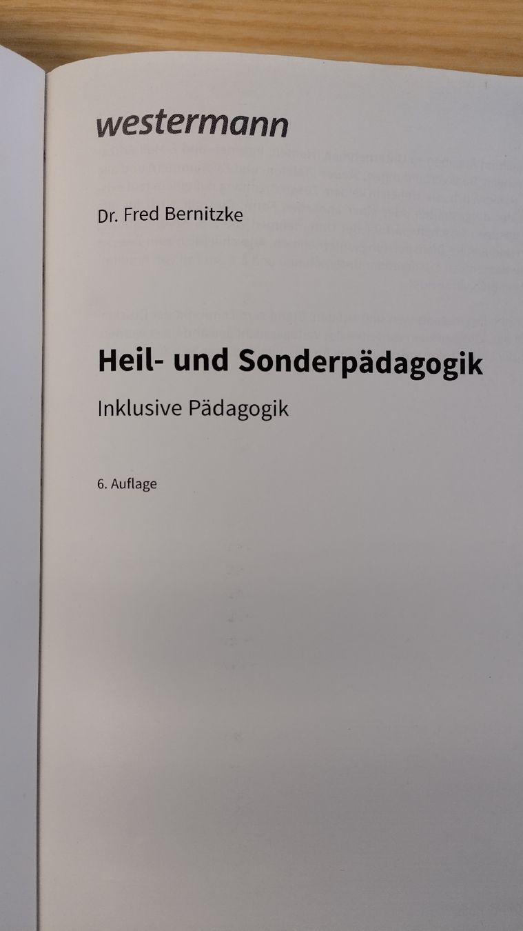 Libri: Heil- und Sonderpädagogik – Usato da Menznau venduto da khold82 2