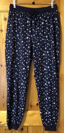 PYJAMA-HOSE, 40/42, blau mit ⭐️-en