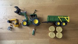 Bruder John Deere Traktor mit Zubehör