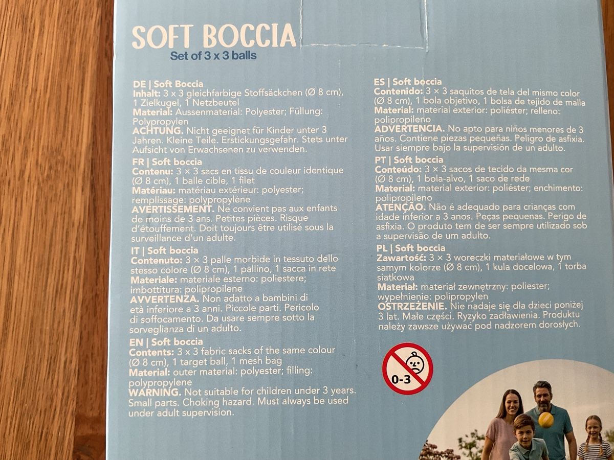 Giochi: Soft Boccia Spiel Set 3x3 Bälle  / NEU – Nuovo e nell'imballaggio originale da Bern venduto da kano68 1