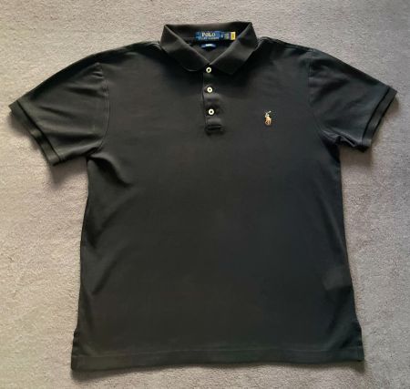 Polo Ralph Lauren Poloshirt Slim Fit Gr. L Schwarz