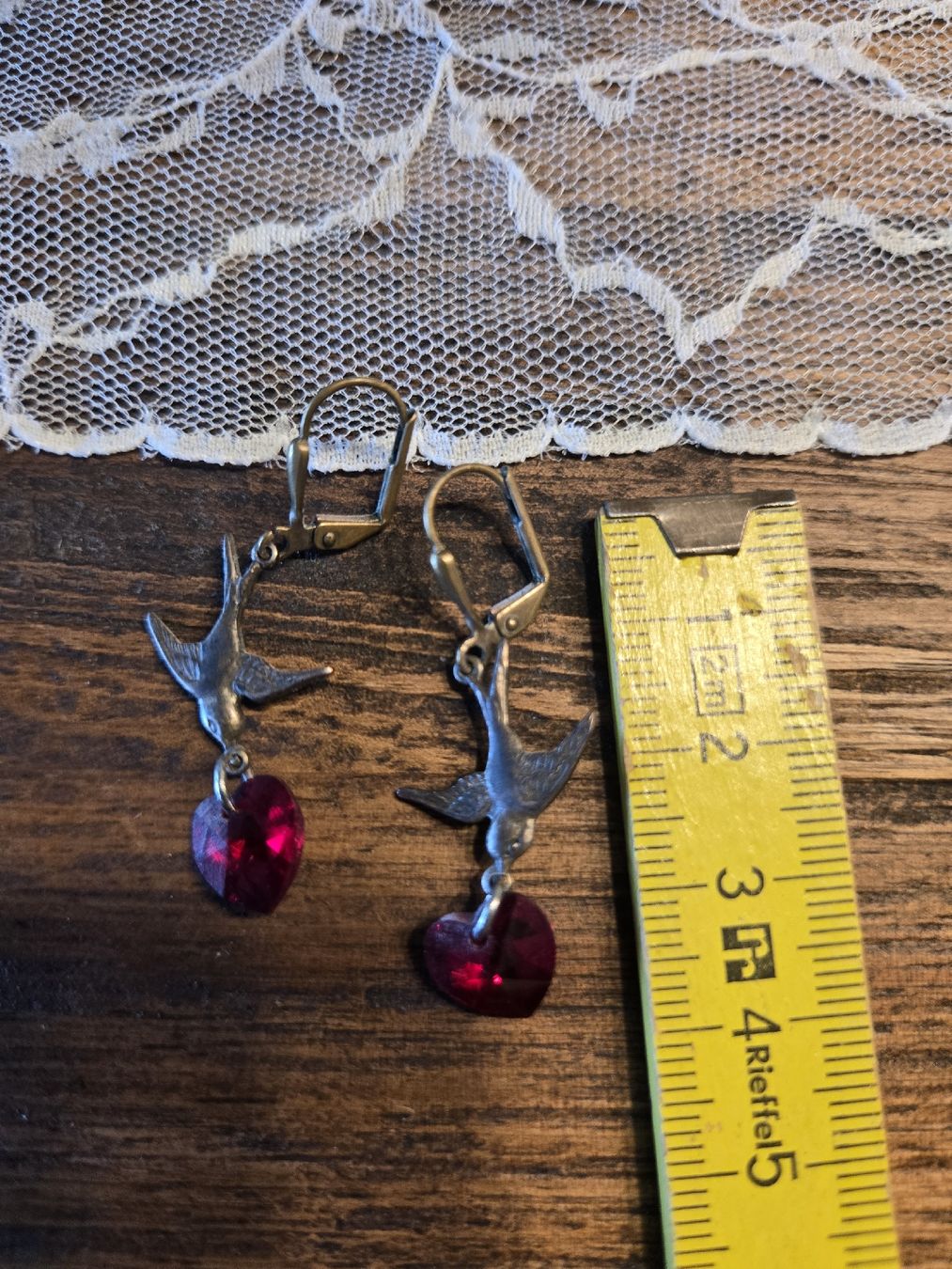 Ohrringe & -stecker: wunderschöne Schwalben-Ohrringe mit Herz – Gebraucht aus Dübendorf von Timulka 1