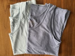 Damen Tops Doppelpack Gr. 40/42 blau/ NEU