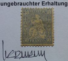 Top ++ Sitz. Helv. ZNr. 41.c ungebraucht mit Attest