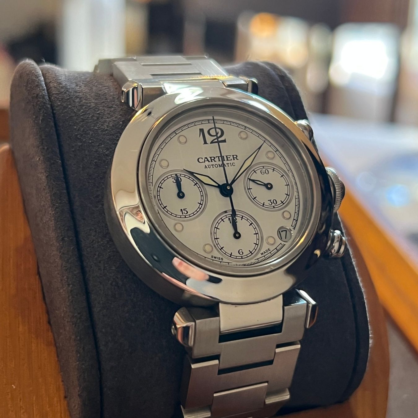 Cartier Orologi: FLASH SALE Pasha C Automatic Full Set W31039M7 – Usato da Carouge GE venduto da Watchaser 1