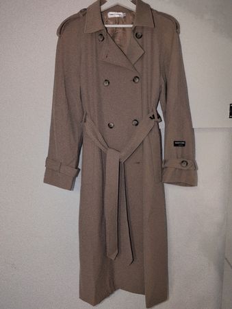Trench-coat beige Vague et Chanson, taille L – Élégant!