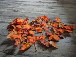 2 er set Herbstliche Blättergirlande