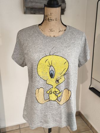Cooles Tweety Looney Tunes T-Shirt für den Sommer, Gr. M