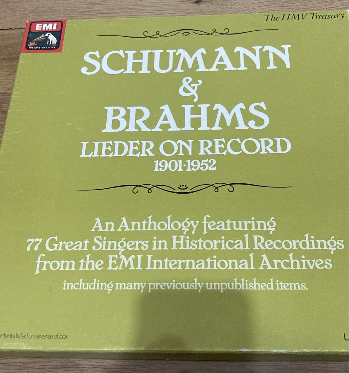 Schallplatten: Schumann und Brahms Lieder 1901-1952 – Gebraucht aus Zürich von Ekka