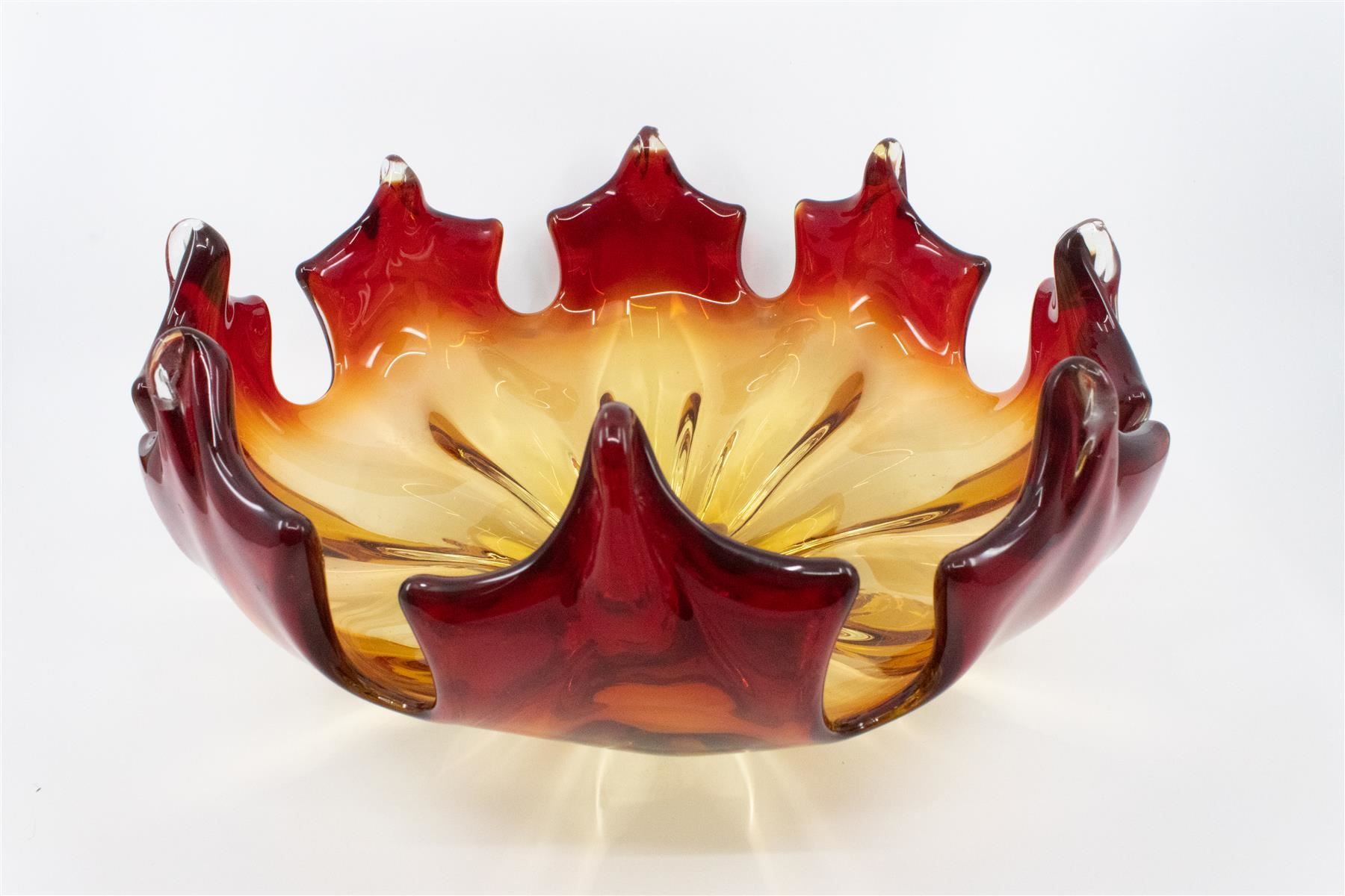 Bicchieri: Grosse Glasschale Ahornblatt – Usato da Zürich venduto da ZuercherBrockenhaus 8