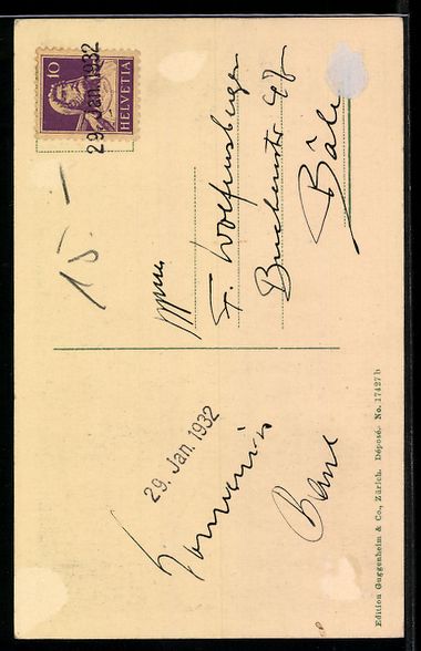 Cartoline postali: AK Solothurn, Altstadtgasse mit Uhrturm – Usato da Berlin venduto da bartko-reher 1