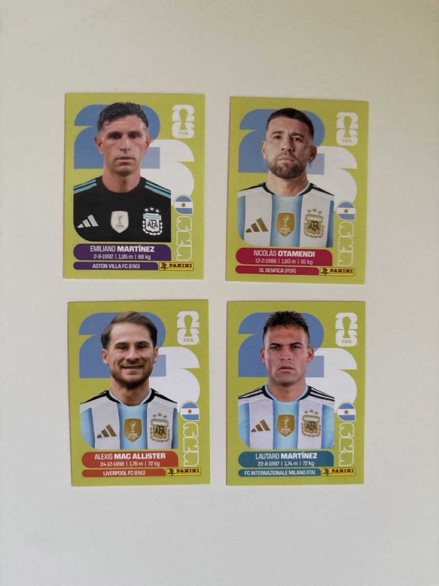 Panini Sammelbilder & Trading cards: Panini: ARG 2,ARG 5,ARG 9,ARG 18 – Neu (gemäss Beschreibung) aus Basel von min_xq6x