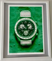 DEATH NYC Pop Art „Moonswatch & Vuitton“, Ltd.x/100 + cadre