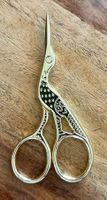 Schere / Bastelschere Retro Style goldfarben, neu