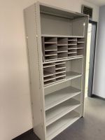 Büroregal Metall grau mit Fächereinsätzen gebraucht