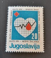 Jugoslawien 1986 Rotes Kreuz briefmarke