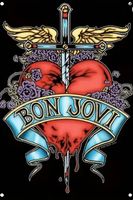 Bon Jovi Blechschild Metal Rock Band