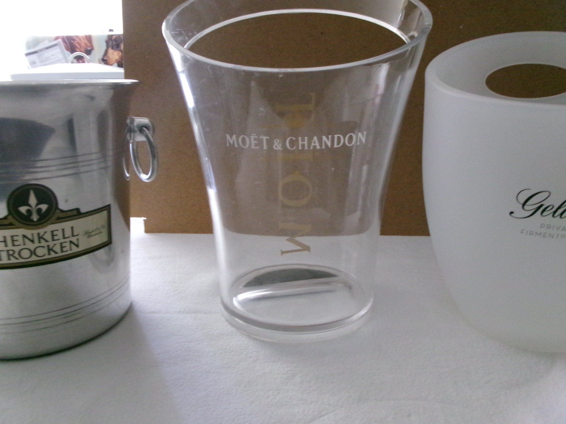 Moet Altro: 4 Sekt Champagnerkübel HENKELLGELDERMANN LANSON MOET&CHANDON – Usato da Trimbach venduto da donlyn 7
