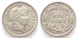 USA Dime 1904 Silber ERHALTUNG! vz+