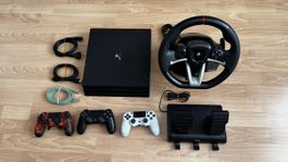 PS4 Pro 1TB inkl. 3 Controllern, 20 Spielen und Lenkrad