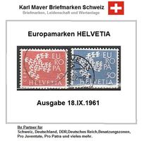 Europamarken CH Satz von 1961