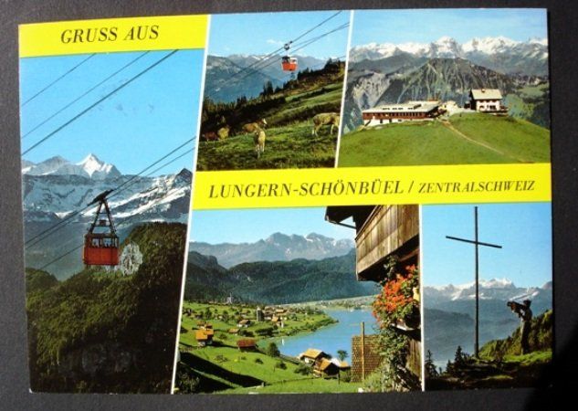 Cartoline postali: 7 x Ansichtskarten LUNGERN – Usato da Jona venduto da philajona 5