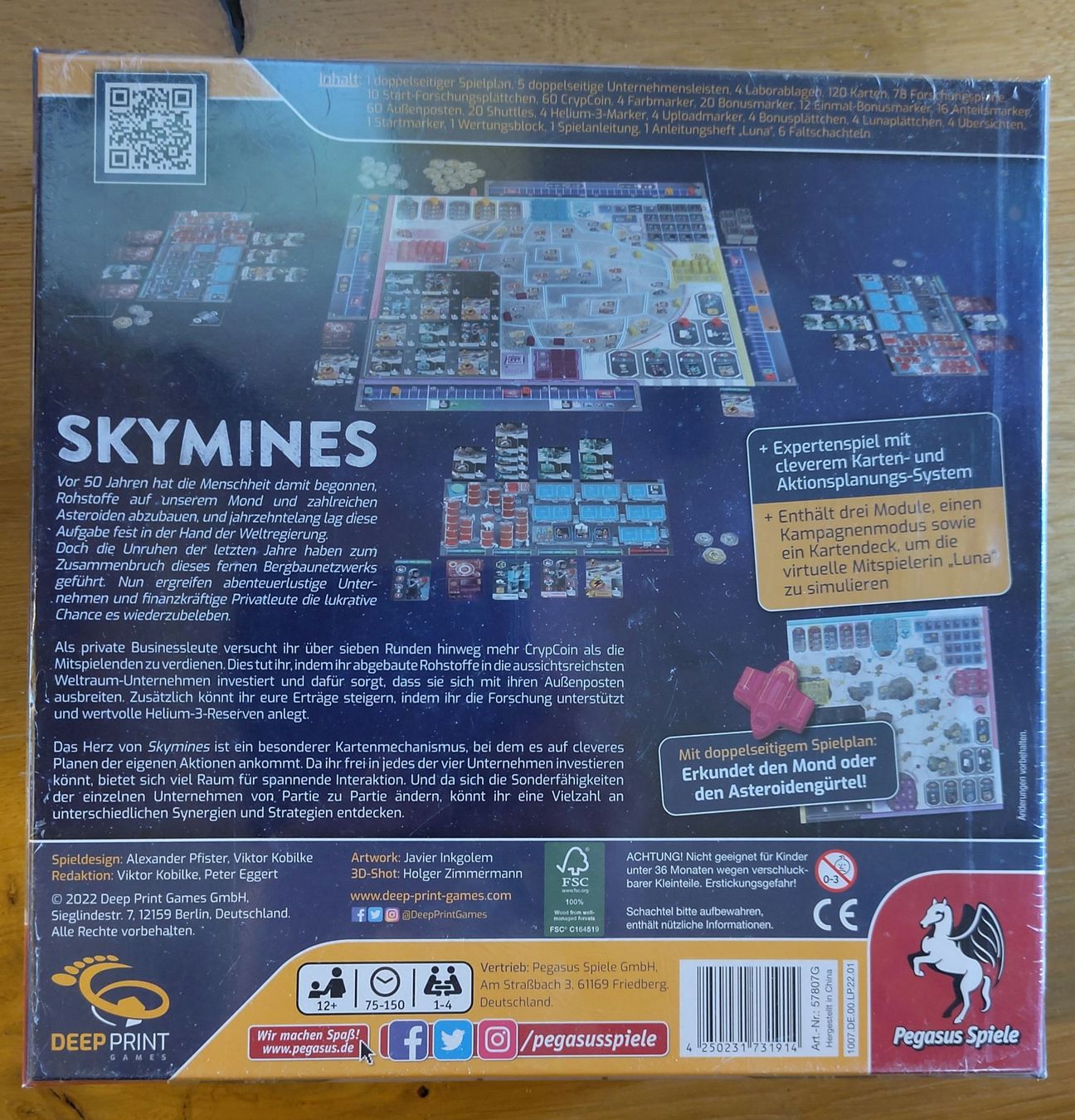 Pegasus Spiele Giochi: Skymines Brettpiel neu ovp – Nuovo e nell'imballaggio originale da Adligenswil venduto da 3.141592 1