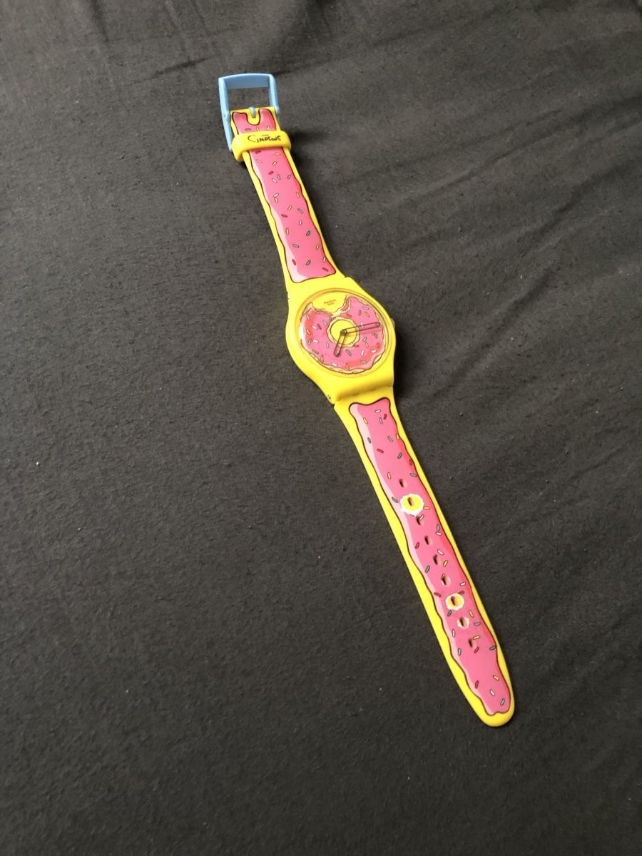 Swatch Orologi: Swatch X Simpsons Donut Uhr – Usato da Bern venduto da Pollenglueck 5