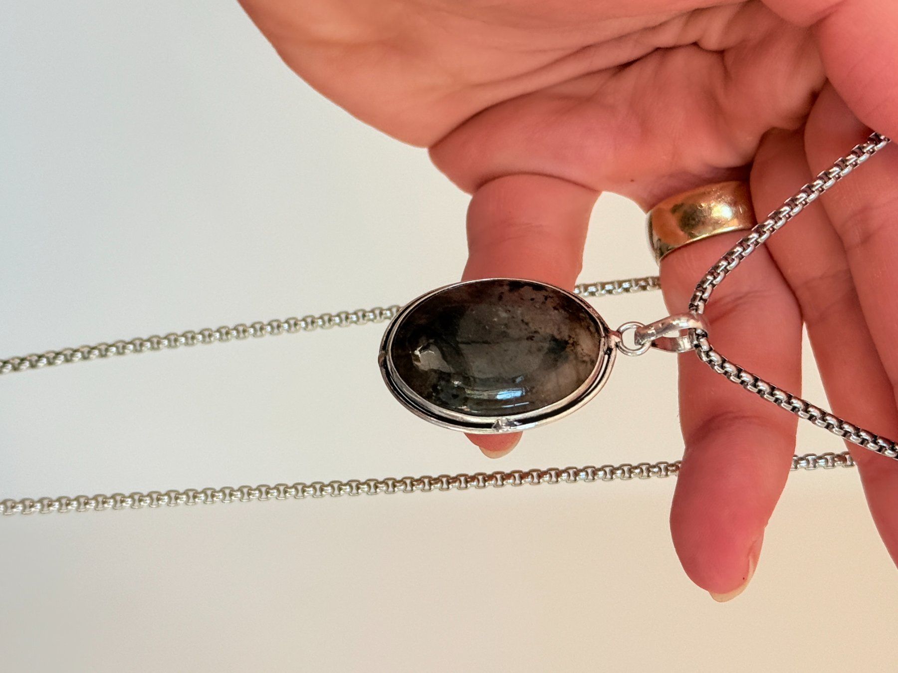 Ketten: Collier avec Labradorite – Neu und originalverpackt aus Genève von AWWA 6
