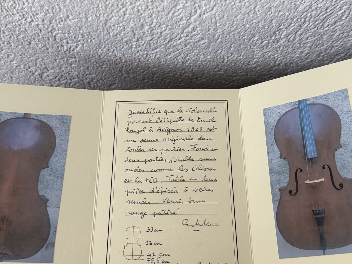 Musikinstrumente: Cello Emile Pouzol 1925 / 101 Ans – Gebraucht aus bassecourt von LiN2004 9