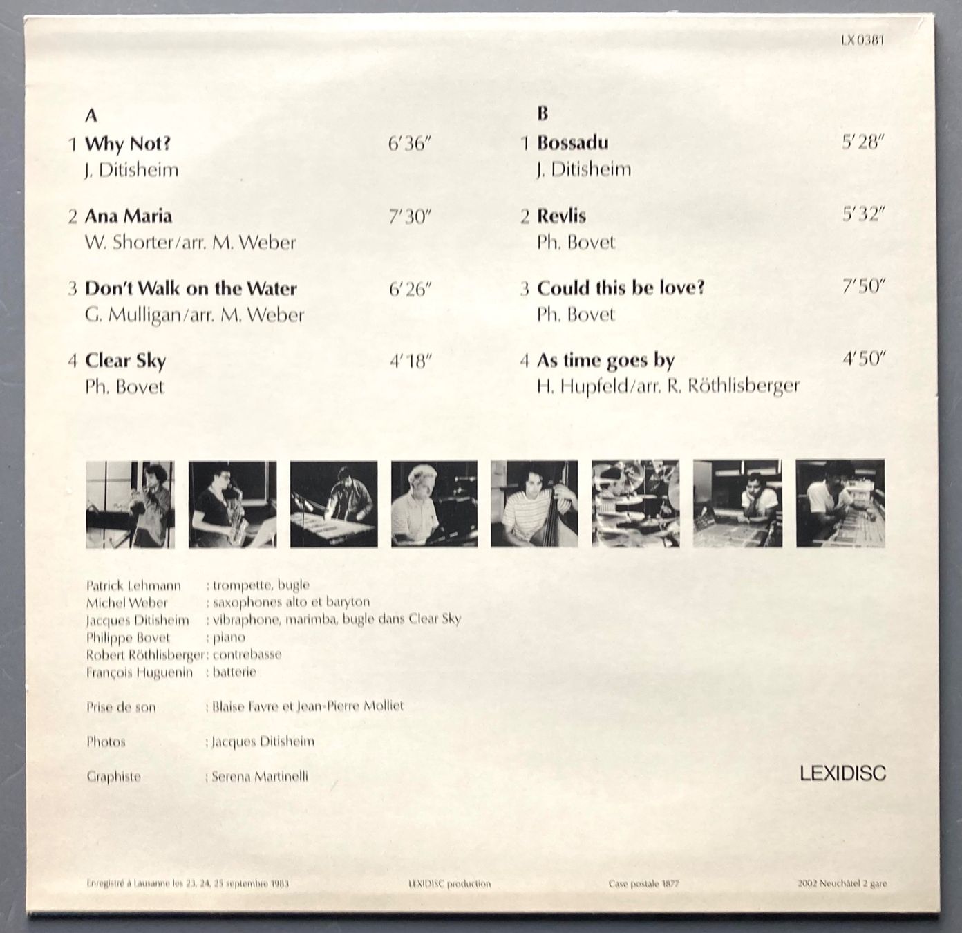 Schallplatten: PATRICK LEHMANN SEXTET - CLEAR SKY – Gebraucht aus Poliez-Pittet von Newtown-Records 1