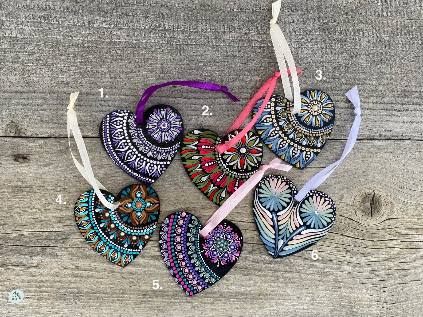Alle Dekorationen: Mandala Geschenkanhänger, Herz, Geschenk, Glücksbringer – Neu und originalverpackt aus Fanas von Omibia
