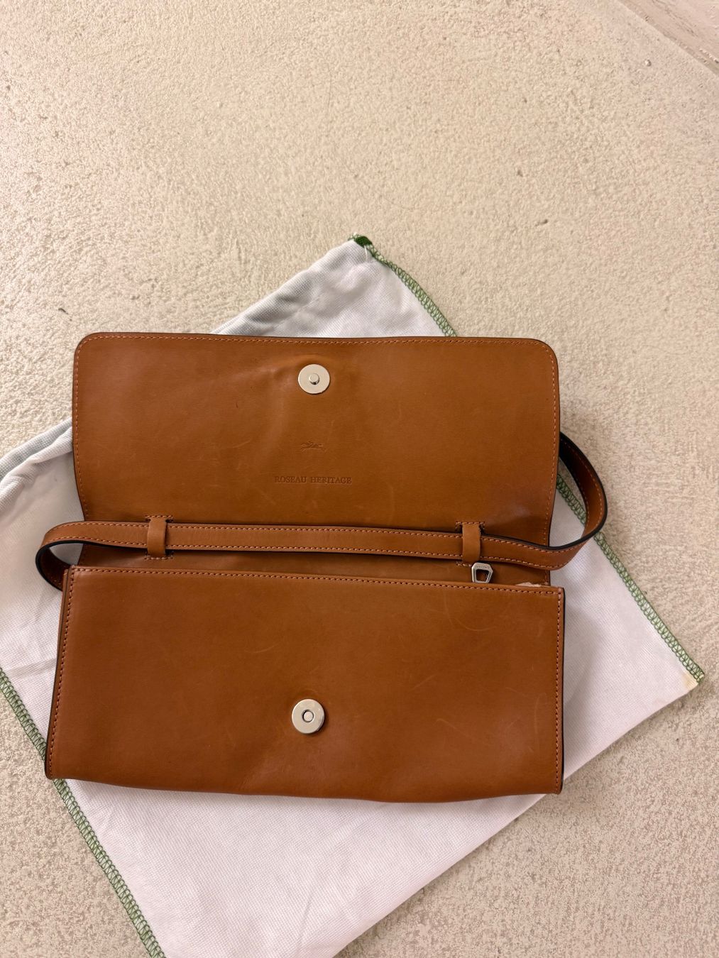 Longchamp Borse da donna: Longchamp braun Leder  Cognac – Usato da Allschwil venduto da Frida015 8