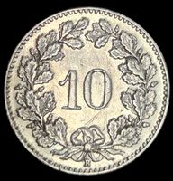 10 Rappen 1919/1938 Schweiz Vorz-Unz
