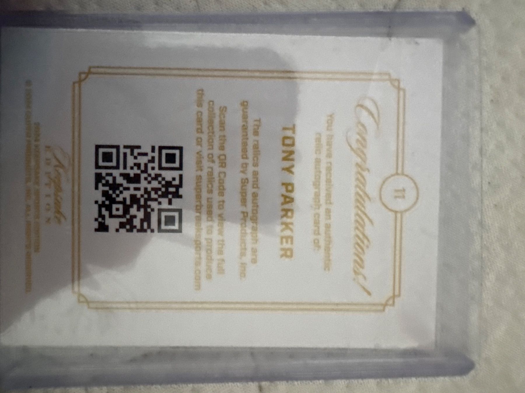 Autografi: Tony Parker Autogramm Karte - Gem Patch Autograph! – Nuovo e nell'imballaggio originale da Bannwil venduto da Specki_1990 1