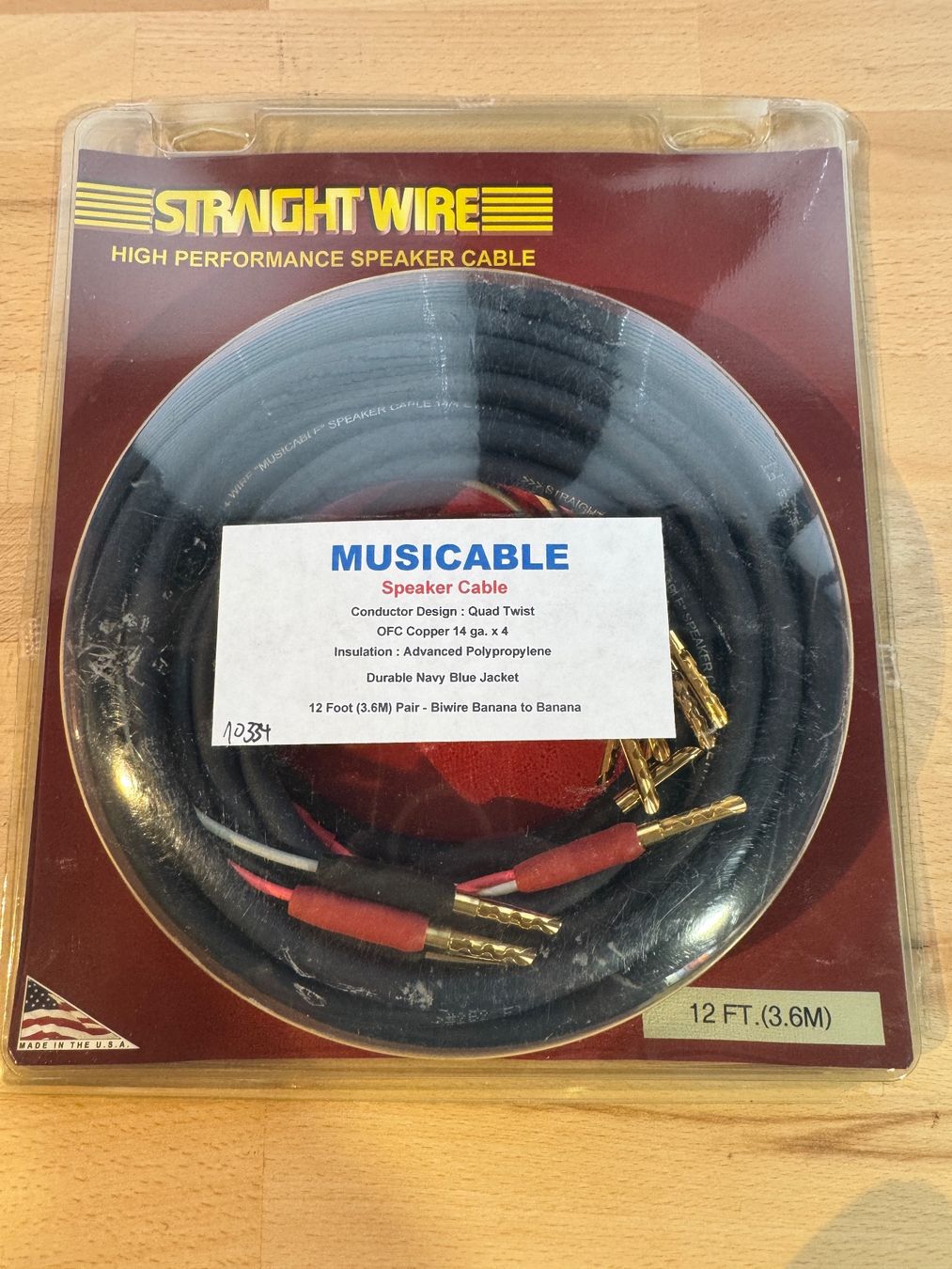 Cavi: Straight Wire Musicable Lautsprecherkabel 3.6m – Nuovo e nell'imballaggio originale da Uetendorf venduto da Cineversum_GmbH