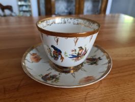 antike Tasse mit Unterteller Lomonosov 