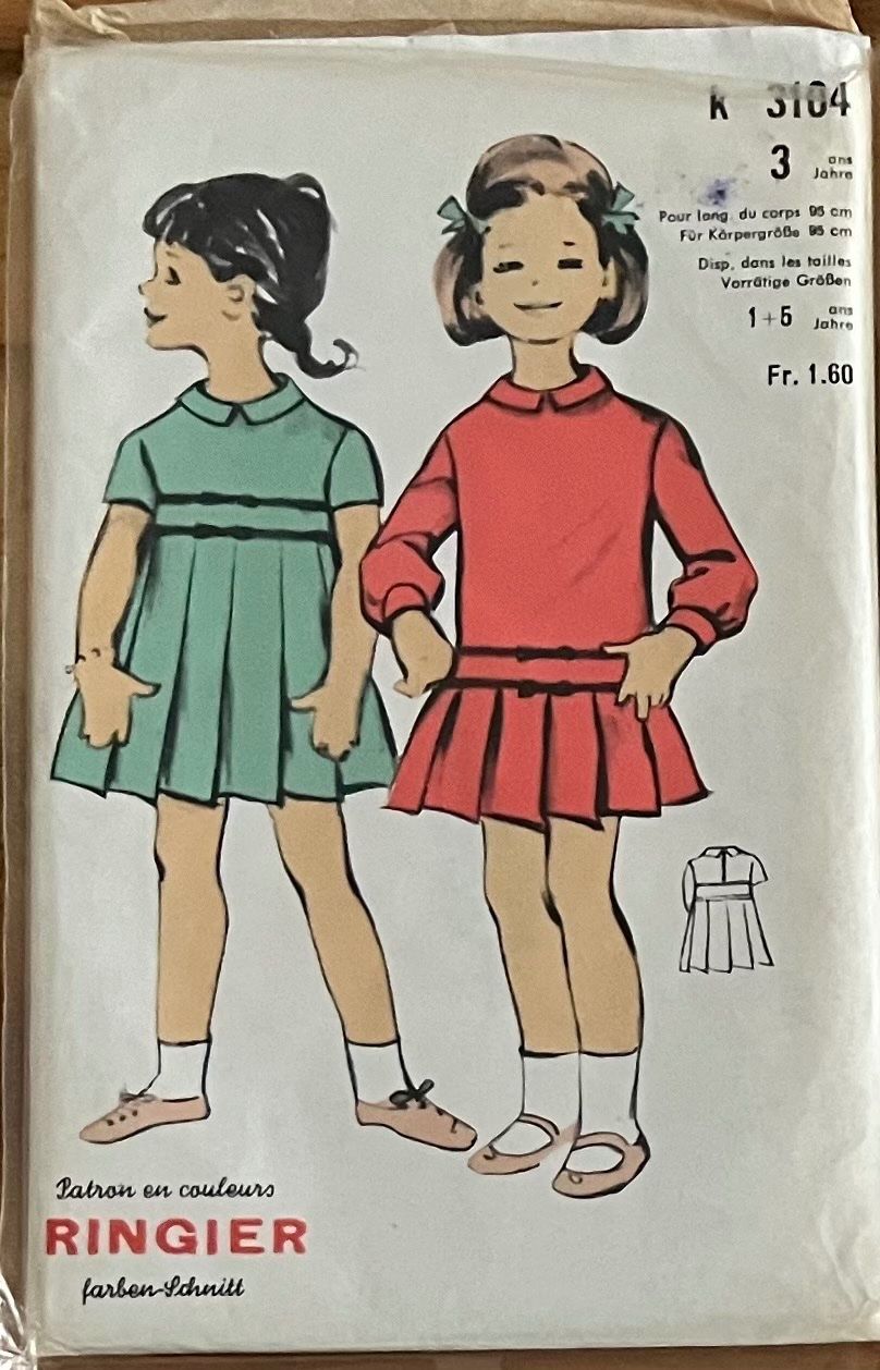 Cartamodelli: Vintage Schnittmuster Kinderkleider von Ringier – Usato da Aesch BL venduto da Sam-3