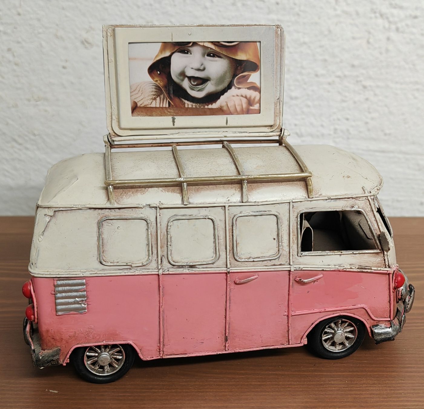 Tutte le decorazioni: Rosa Bulli Bus Deko Oldtimer mit Dachgepäckträger – Usato da Rheinsulz venduto da Dred 4