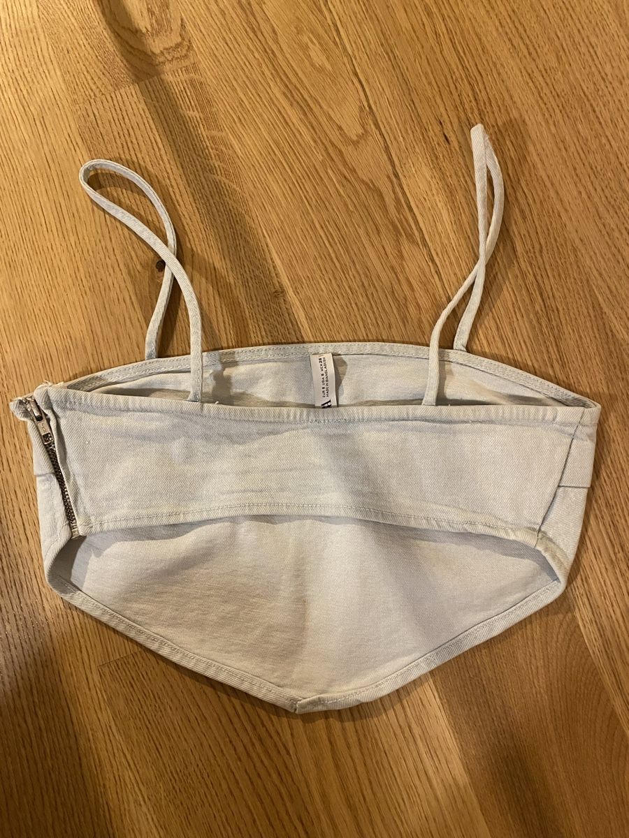 Zara Top: Zara Top aus JeansStoff – Nuovo (secondo la descrizione) da Holderbank SO venduto da amiragerber 1
