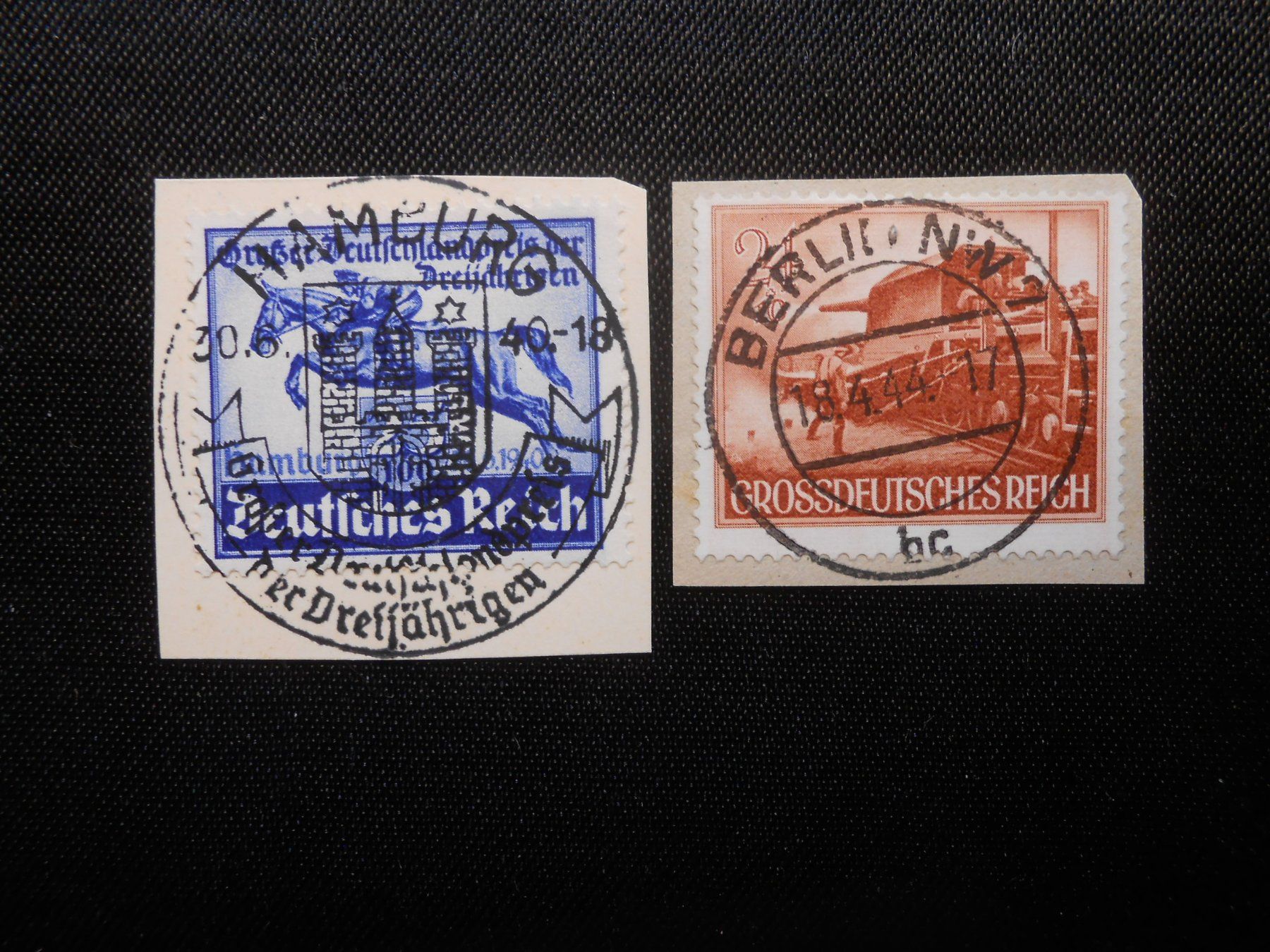 Alle Briefmarken: DR 746/883y  Briefstücke  1940/44 – Gebraucht aus Hallwil von pkaiser44 1