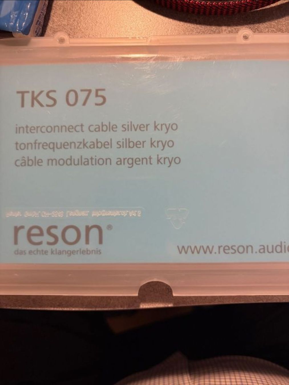 Reson Cavi: Interconnect Kabel Silver Kryo TKS 075  – Usato da Basel venduto da Vellskudd 2