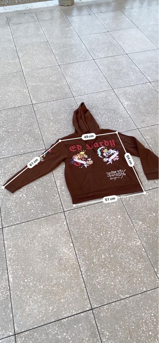 Ed Hardy Maglioni & Felpe: Sweat à capuche Ed Hardy marron taille M – Usato da Genève venduto da Thelimitedshop 5