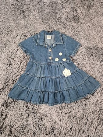 Süsses Jeanskleid für Mädchen Gr. 74